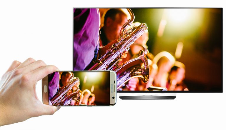 Smart Tivi OLED 55 inch LG 55EG9A7T Khả năng trình chiếu màn hình điện thoại