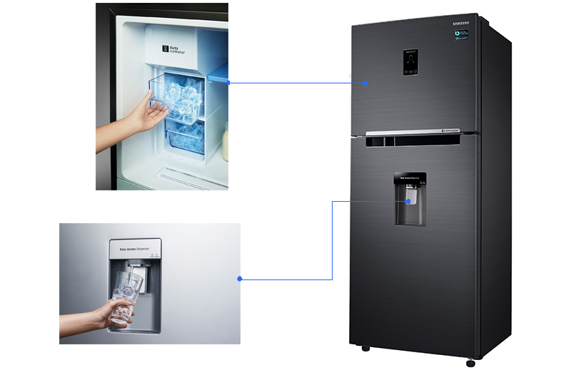 Tủ lạnh Samsung 360 lít Inverter RT35K5982BS/SV làm đá tự động, lấy nước ngoài