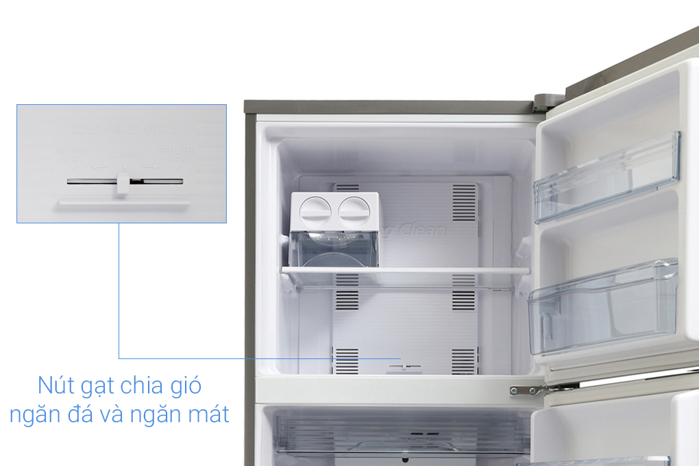 Tủ lạnh Panasonic Inverter 303 lít NR-BL348PSVN Ngăn đá trên tiện dụng